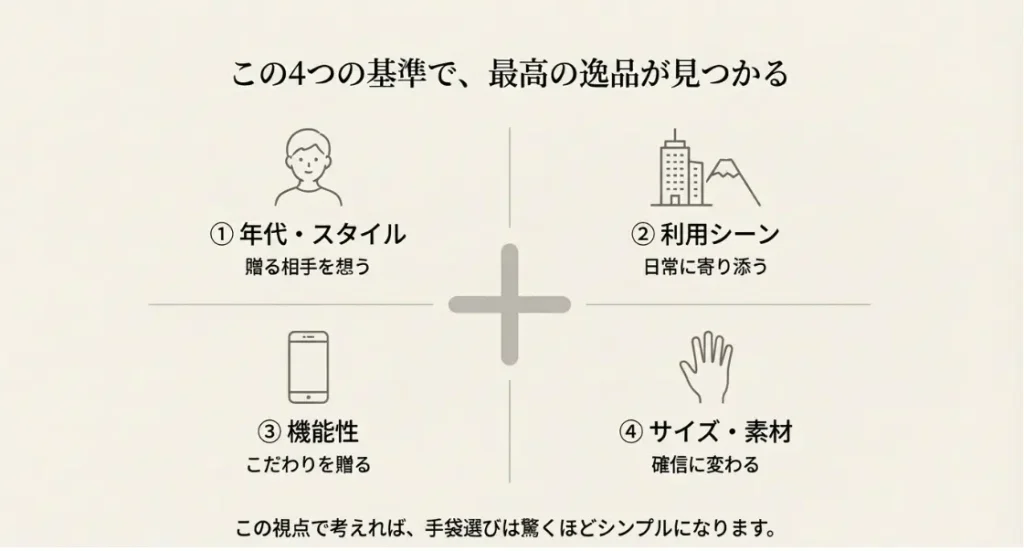 プレゼントで手袋をメンズに選ぶ時の失敗しない基準