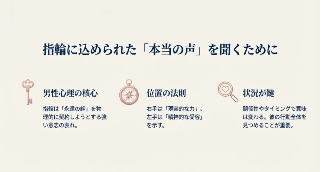 指輪のプレゼントの意味を男性からのまとめ