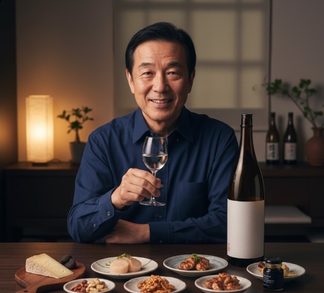 晩酌を楽しむお酒や高級なおつまみのセット