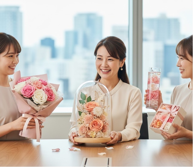 華やかで記念になるフラワーギフト