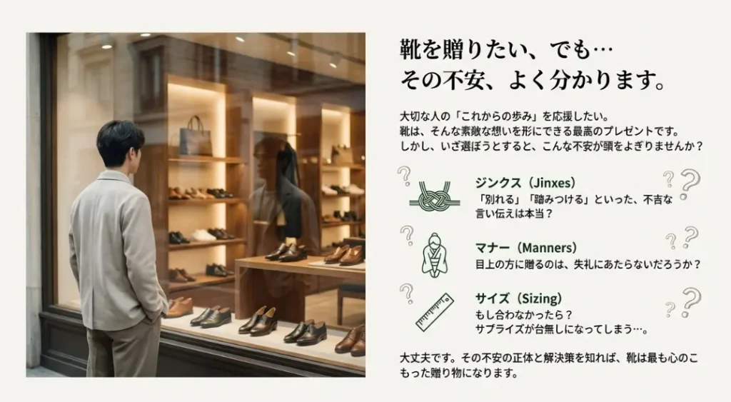 靴のプレゼントが持つ意味と古いジンクスや不安の解消法