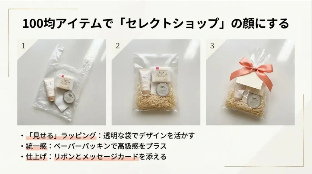 100均アイテムでおしゃれにするラッピング術