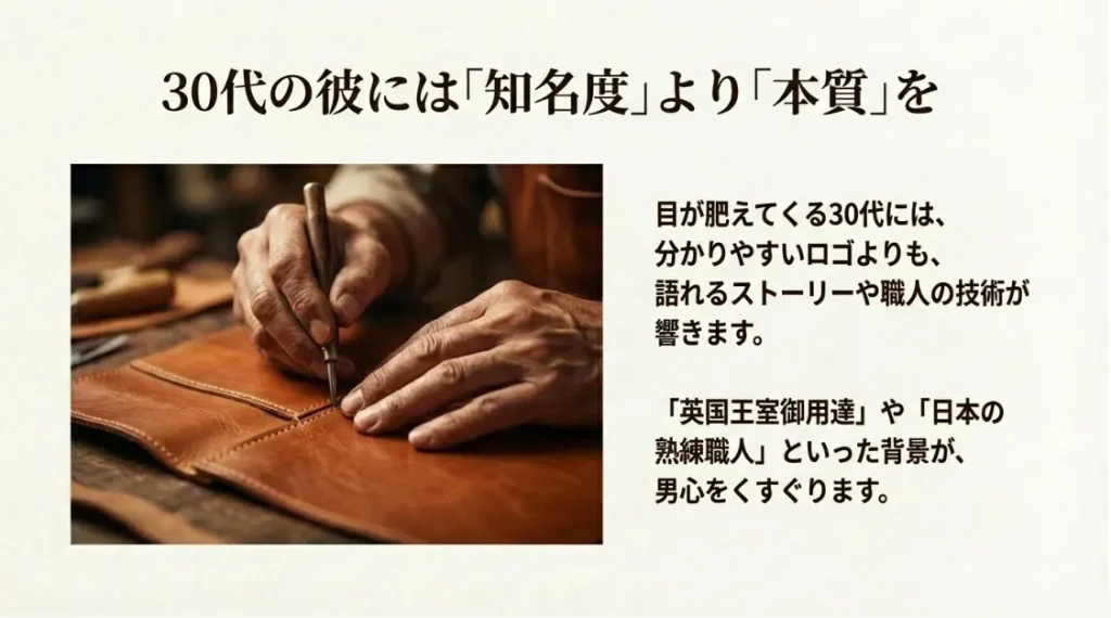 0代男性に似合う上質な革財布