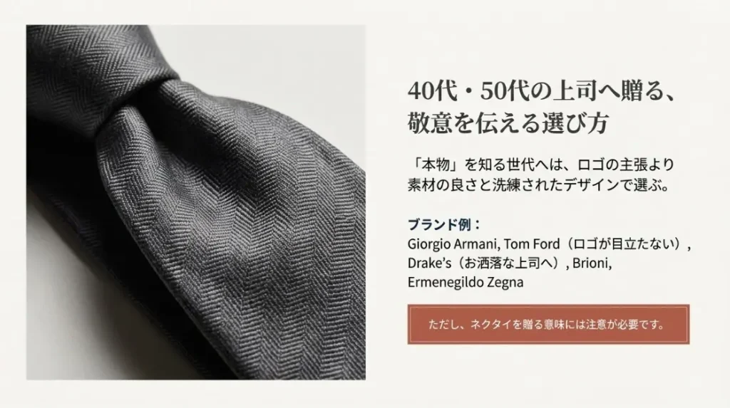 40代・50代の上司に贈るマナーと意味