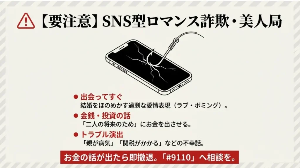 マッチングアプリに潜むロマンス詐欺の危険性