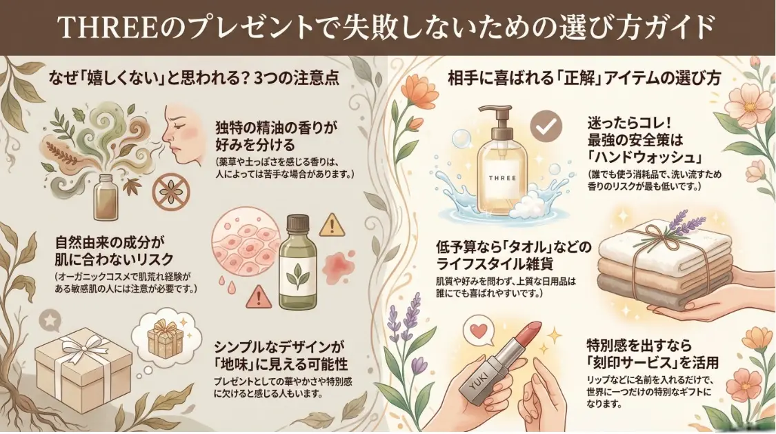 THREEのプレゼント嬉しくない失敗しないための選び方ガイド