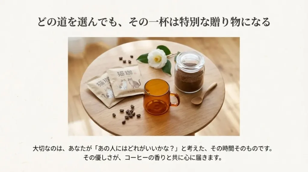 コーヒー好きの女性へのプレゼントを2000円で選ぶまとめ