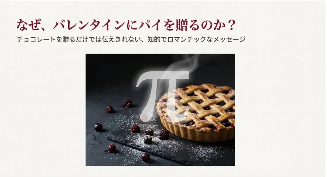 バレンタインにパイの意味とは、なぜバレンタインにパイを贈るのか