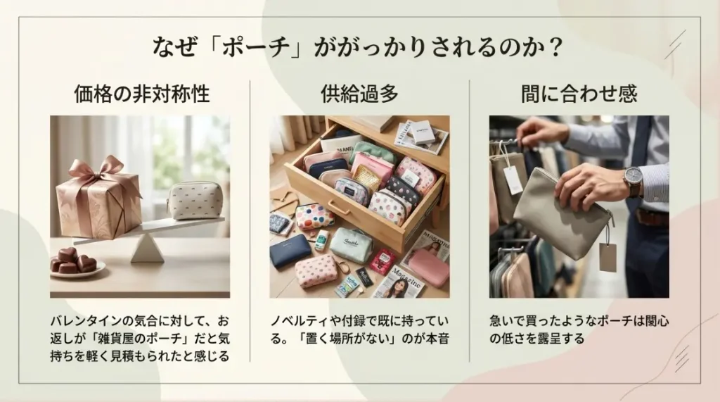 ポーチのプレゼントが嬉しくない理由と女性の本音を分析