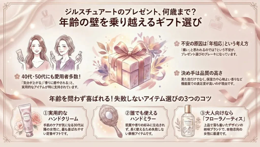 まとめ：ジルスチュアートのプレゼントは何歳まで？