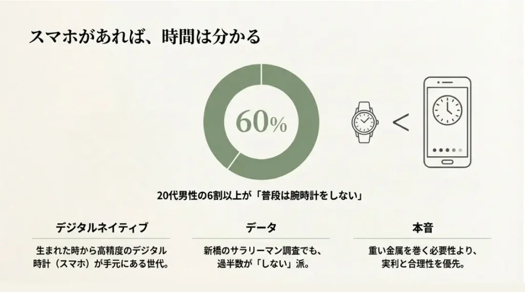 スマホで十分な層が腕時計をもらって困る具体的背景