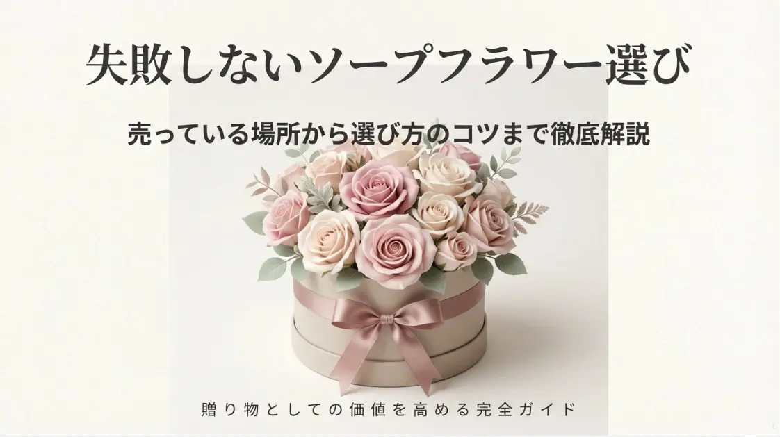 ソープフラワーどこで買える？購入ガイド