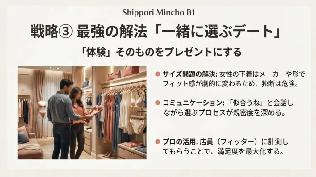 女性へ贈るなら一緒に選ぶデート形式が最も安心な理由