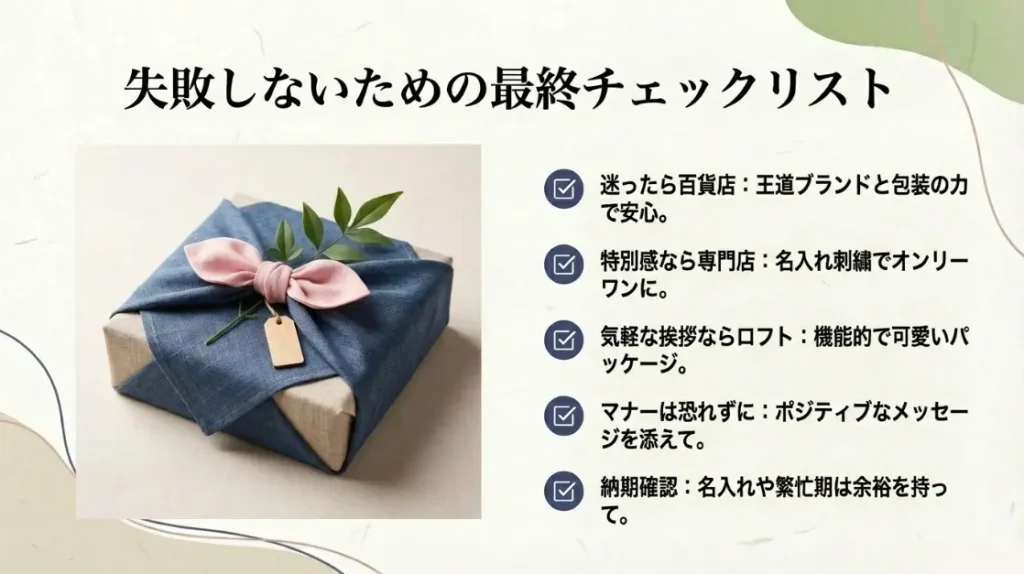 ハンカチが売ってる場所でのプレゼント選びまとめ