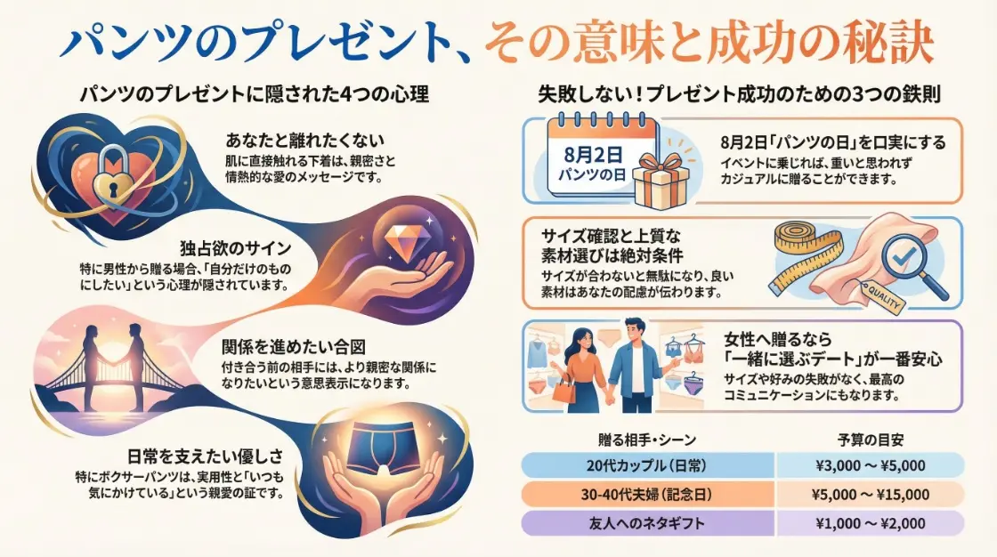 パンツのプレゼントその意味と成功の秘訣