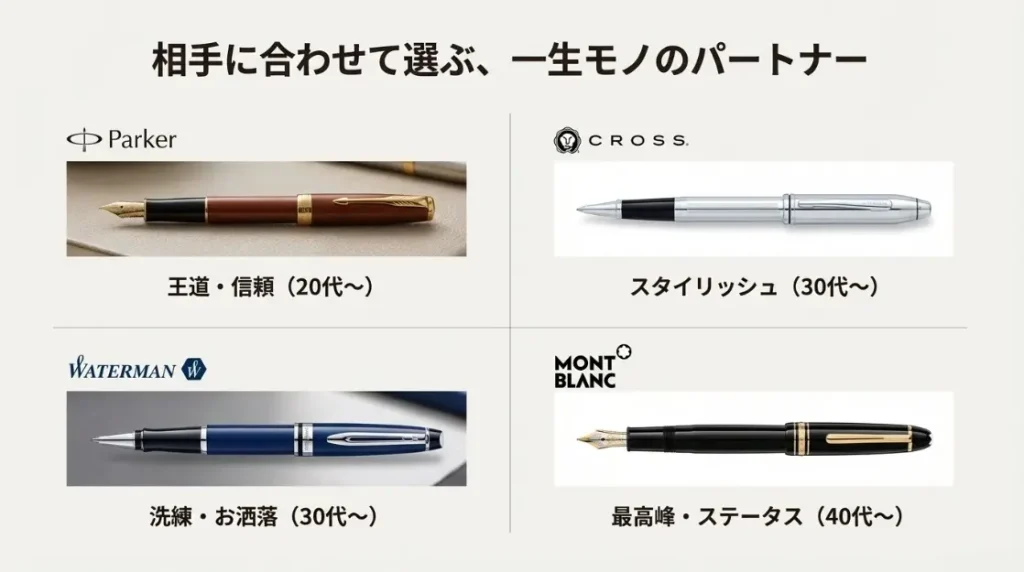 ネクタイピン以外の選択肢となる実用的な高級ボールペン