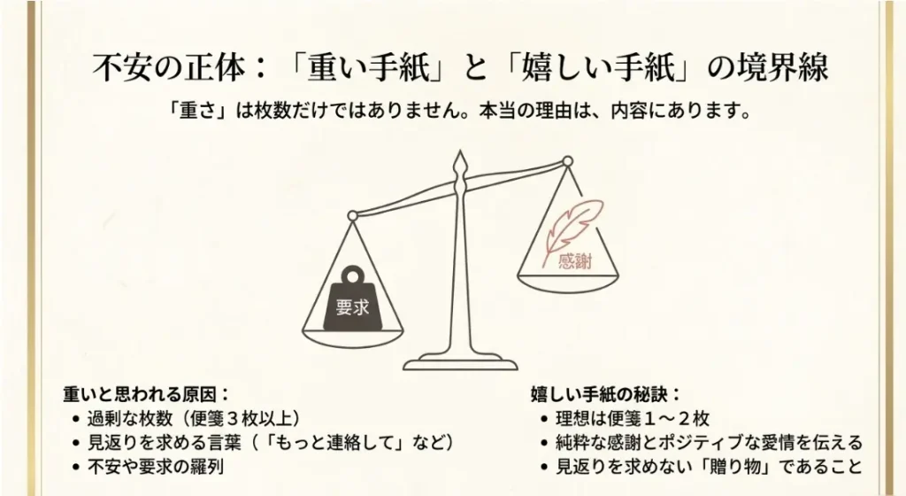 手書きメッセージは重い？負担を感じさせない枚数