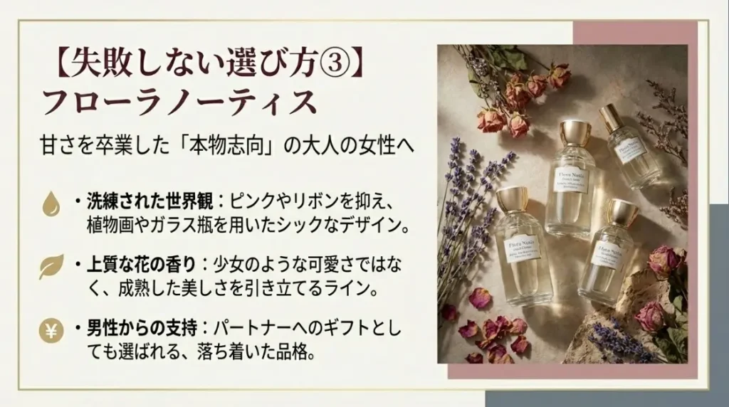 40代以上の大人にはフローラノーティスがおすすめ