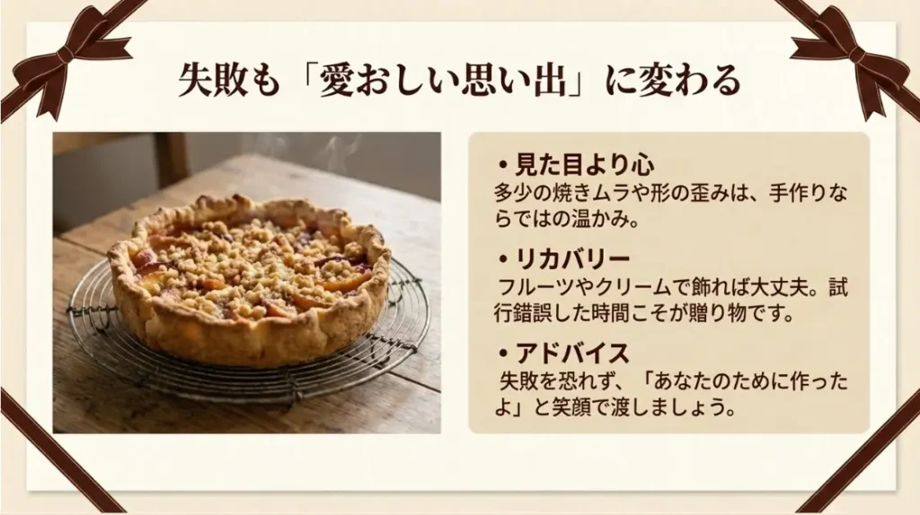 焼き加減や失敗の不安を解消するポジティブな考え方