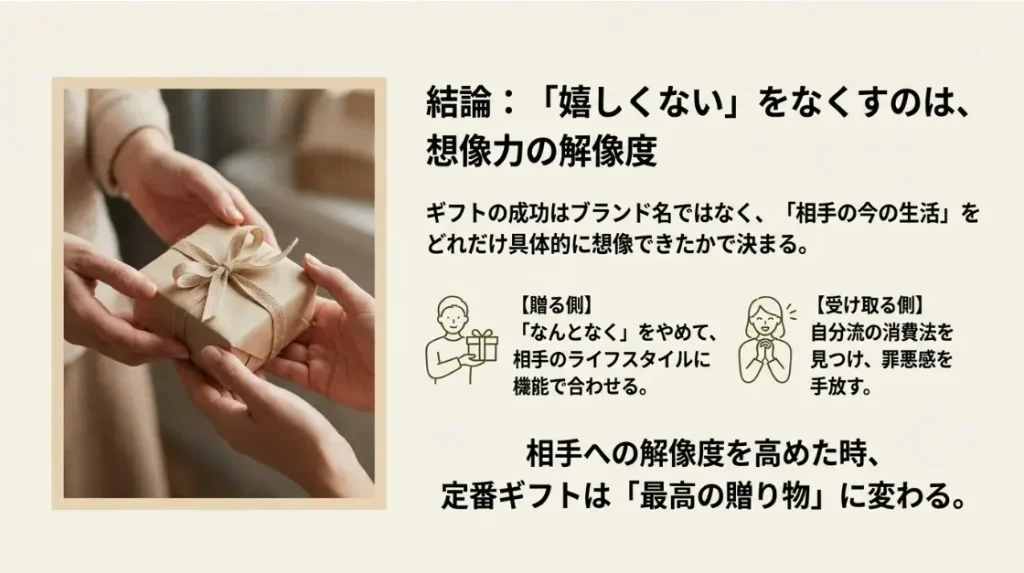 結論としてロクシタンのプレゼントが嬉しくない時の解決策