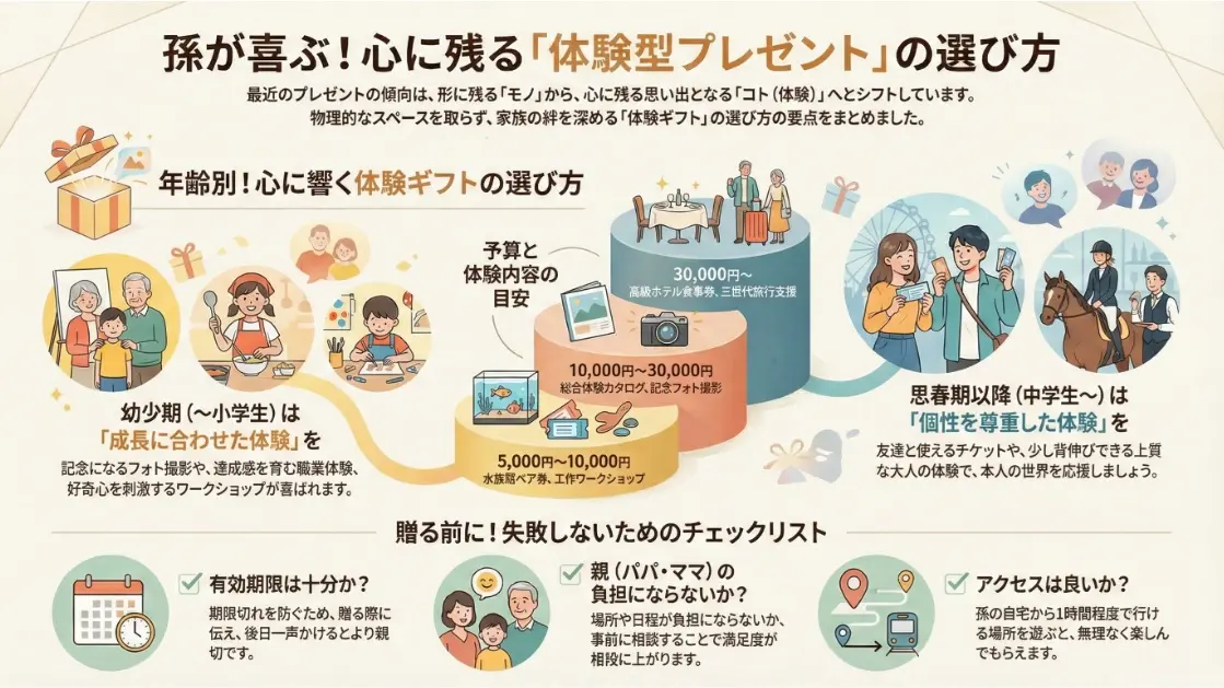 孫が喜ぶ心に残る体験型プレゼントの選び方