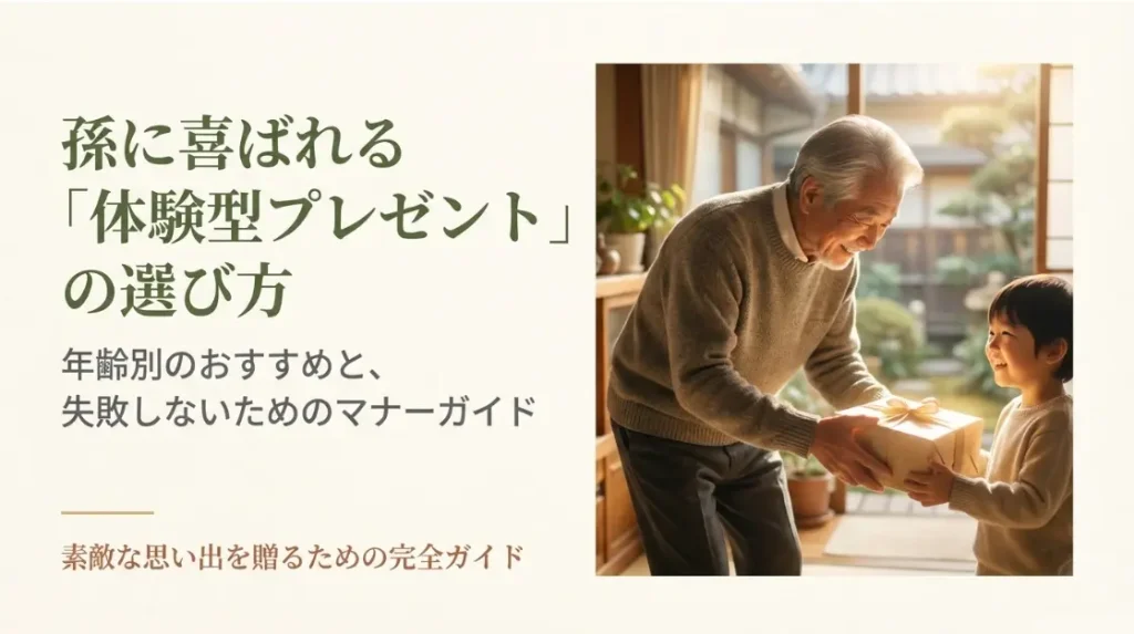 孫に喜ばれる体験型プレゼントの選び方!年齢別のおすすめ人気ギフト紹介