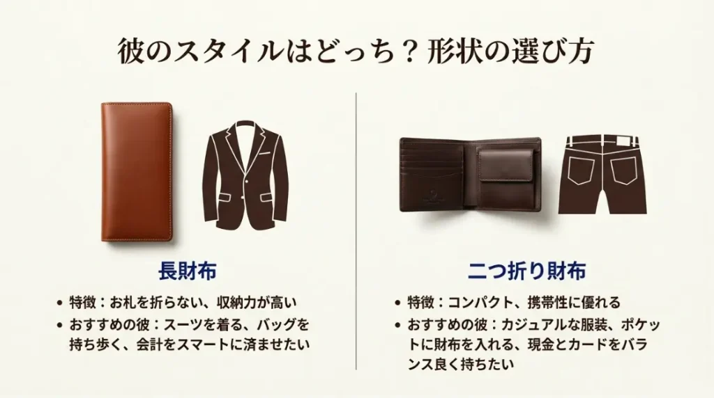 長財布と二つ折り財布どっちを選ぶ？