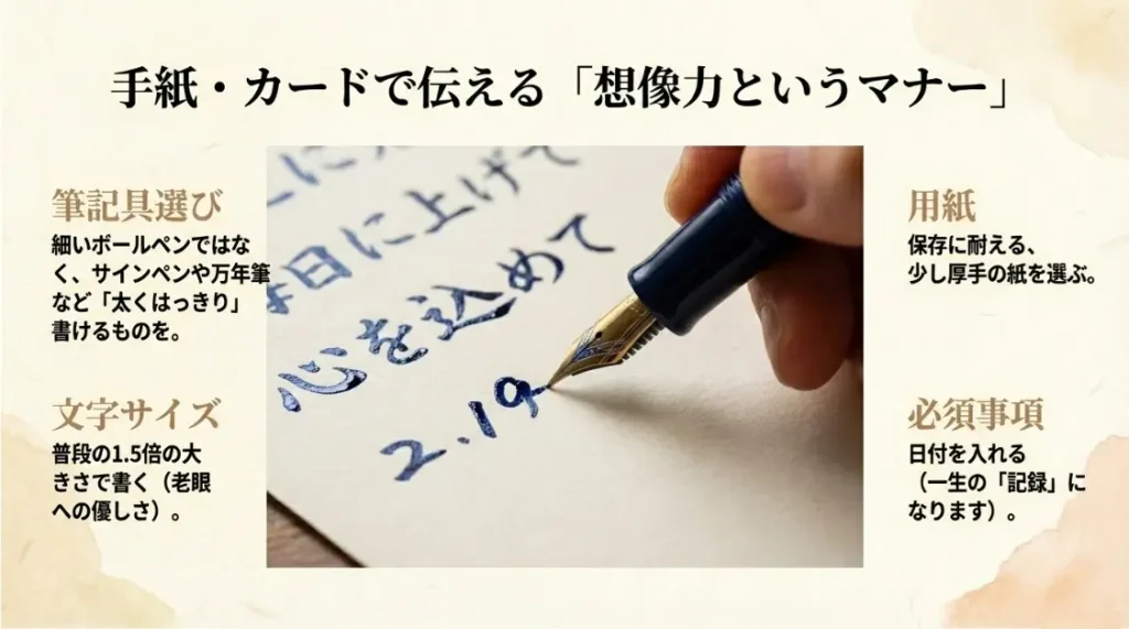 手紙や手作りカードで温もりを伝える演出術