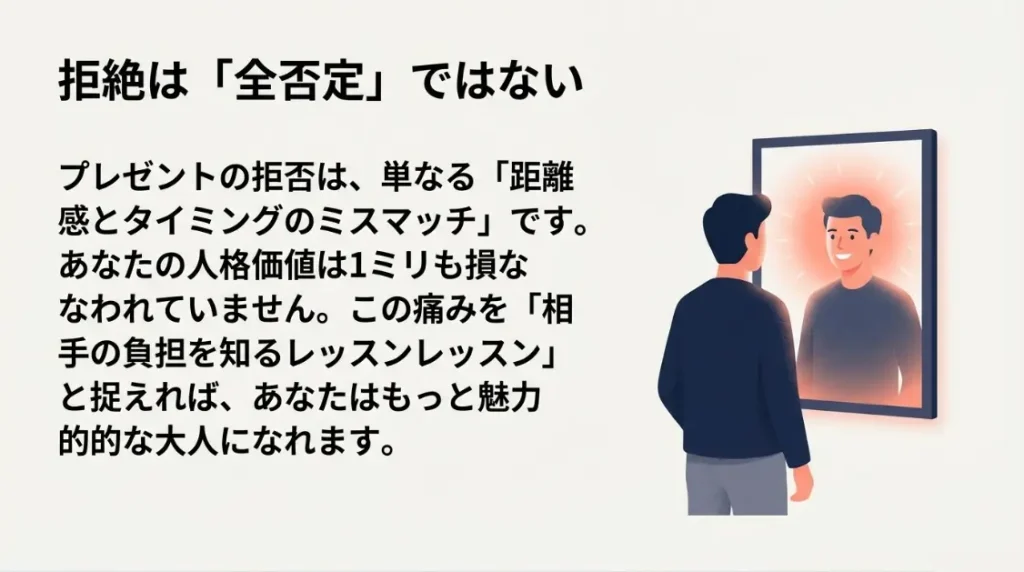拒絶されたショックを成長に変えるための心の整理術