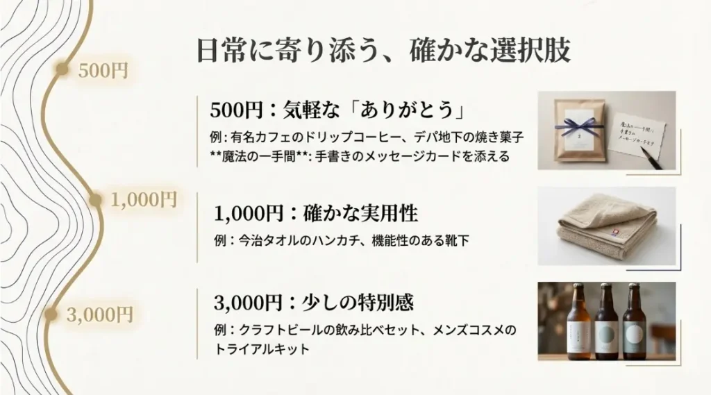 気軽に贈れるプチギフトは500円から