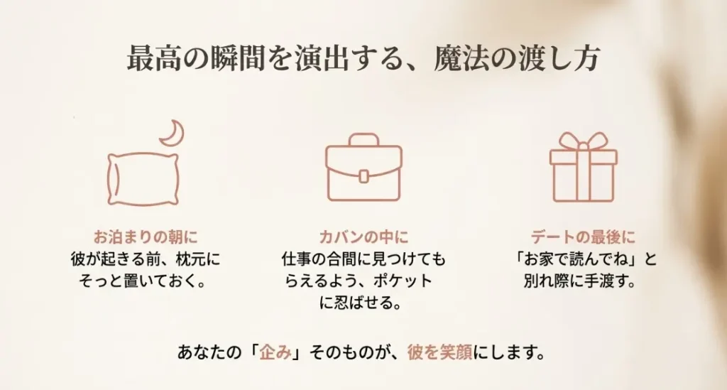 演出で差がつく渡し方！日常を特別な瞬間に変える
