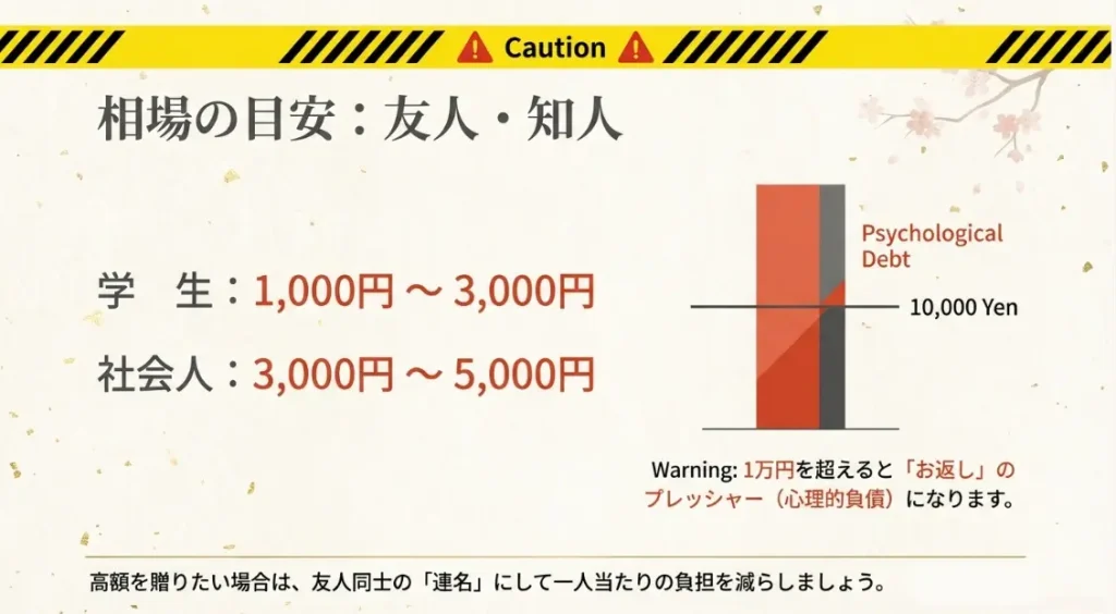 友達へ誕生日プレゼントに現金を渡す場合の適切な予算