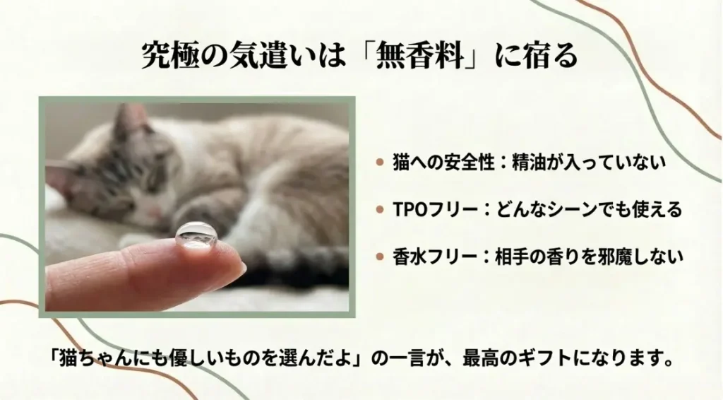 猫がいる家庭でも安心な無香料オイルの魅力