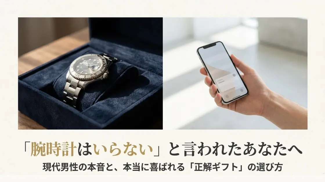 腕時計のプレゼントはいらないと考える男性の本音