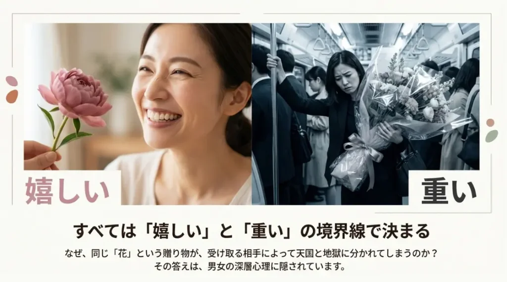 花をプレゼントする男の心理と女性の本音を徹底解説