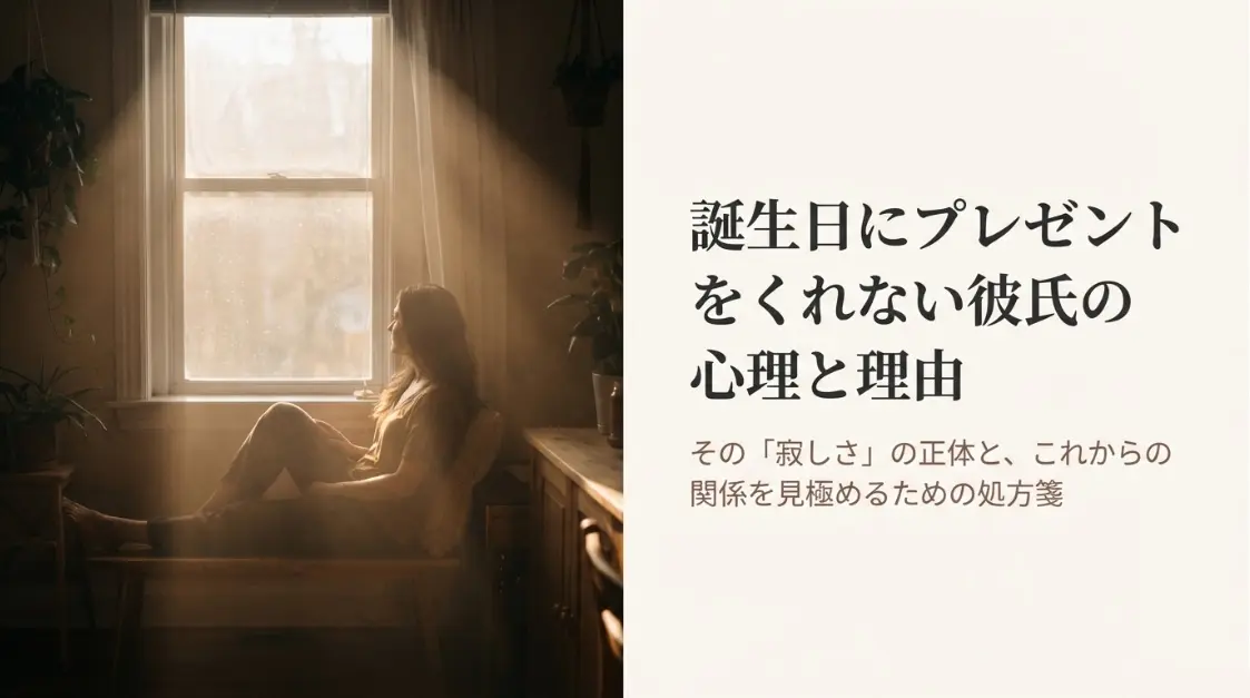 誕生日プレゼントをくれない彼氏のホンネと理由