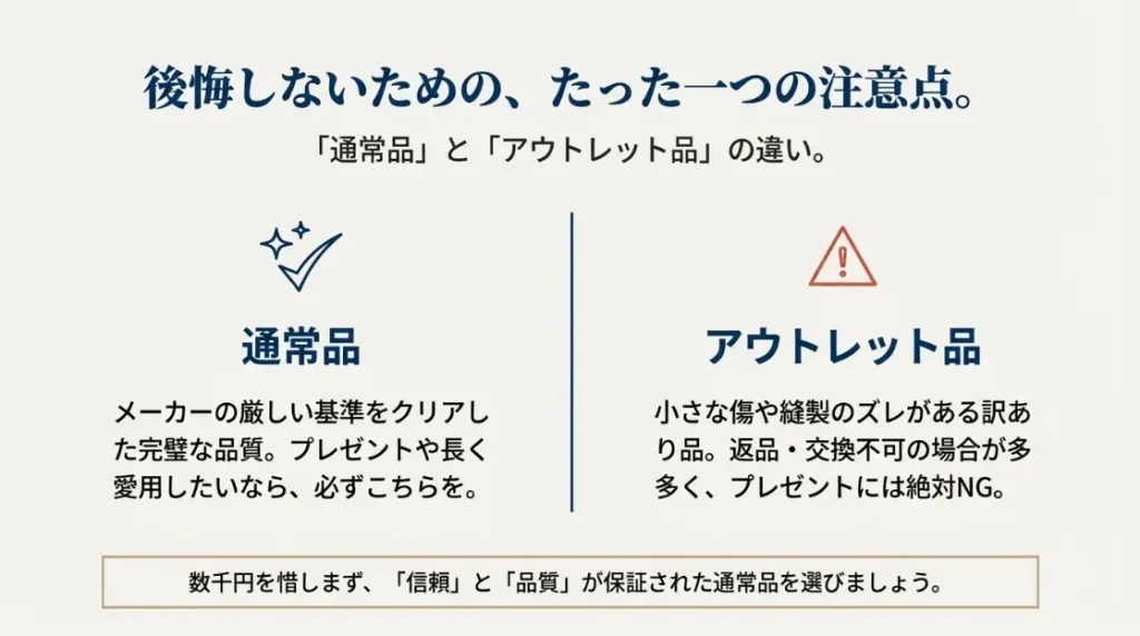 アウトレット品のリスクと失敗しない購入のコツ