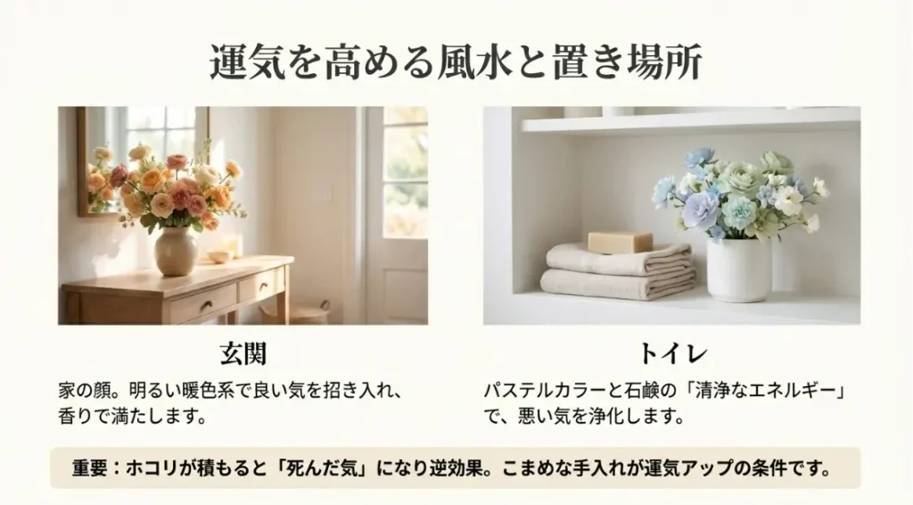 ソープフラワーの意味を活かす風水と正しい管理