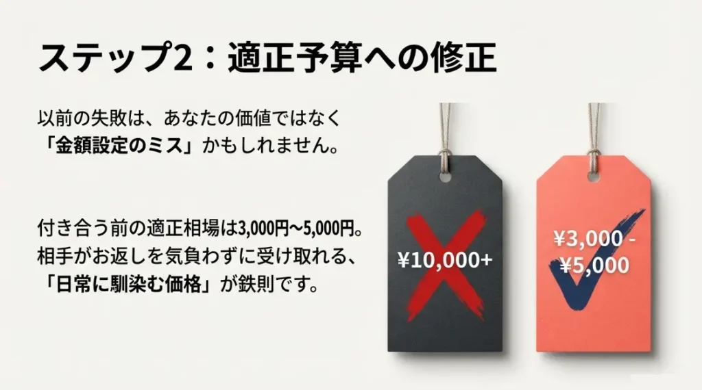 予算や相場の不一致が招く返報性の原理のプレッシャー