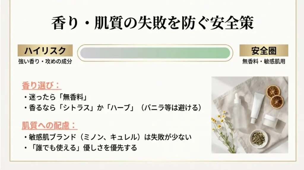 香りの好みや肌質による失敗を回避するコツ