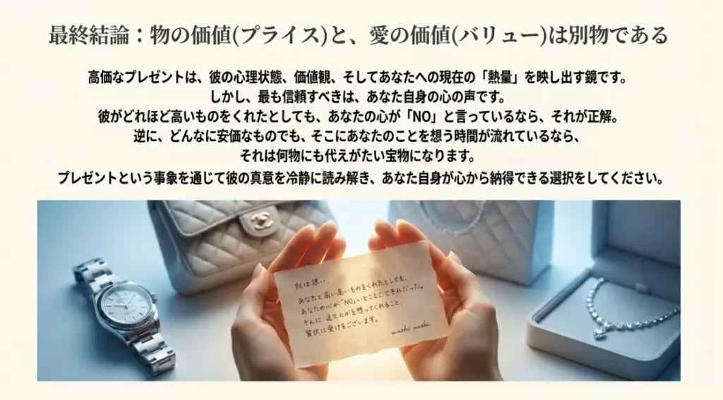 高価なプレゼントの男性心理を分析し真意を探る