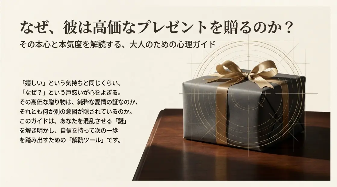 高価なプレゼントを贈る男の本音