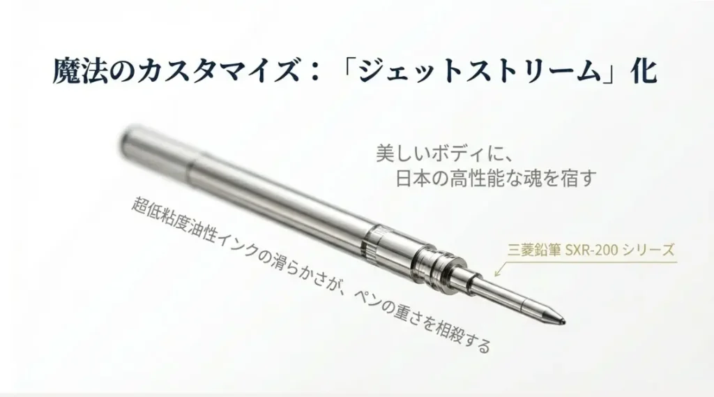 ジェットストリーム化で書き味を劇的に向上させる裏技