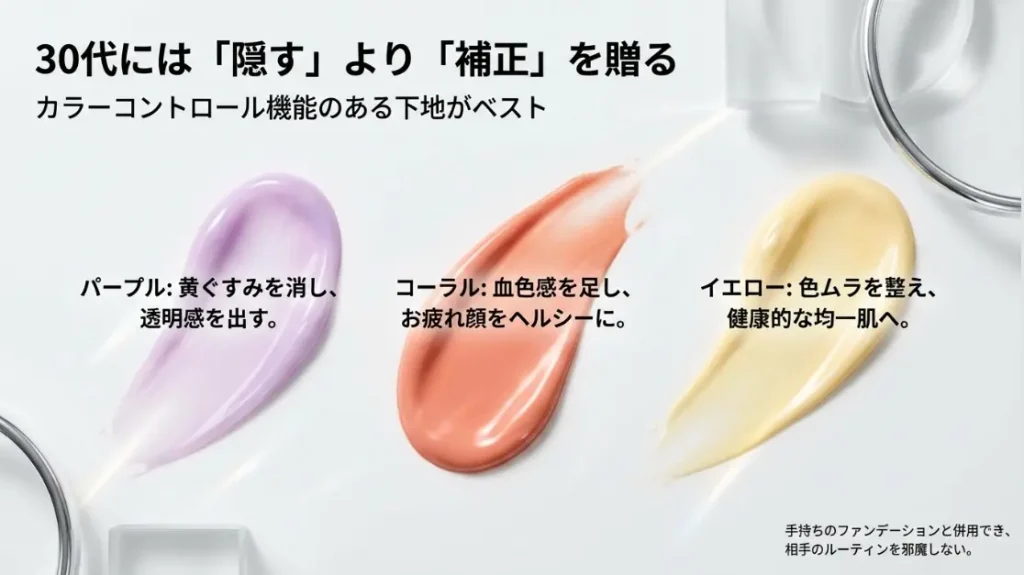 30代のくすみを解消するカラーコントロール