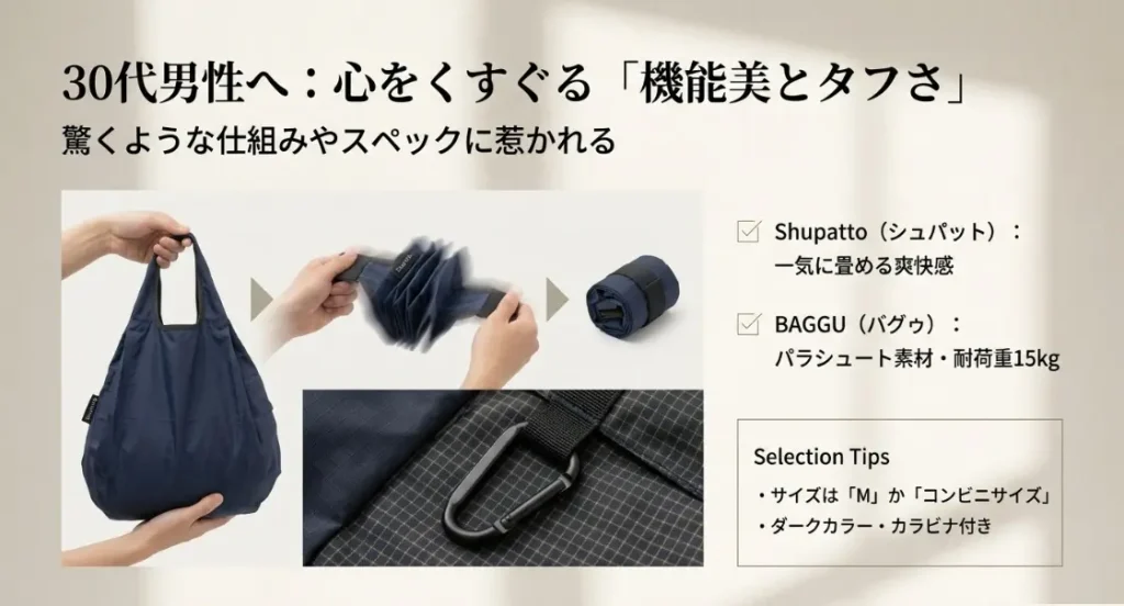 男性に最適なシュパットやバグゥの機能的な魅力