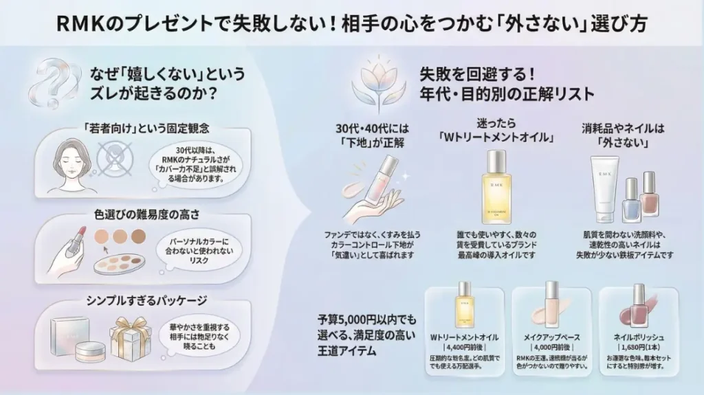 RMKのプレゼントで嬉しくない事態を防ぐまとめ