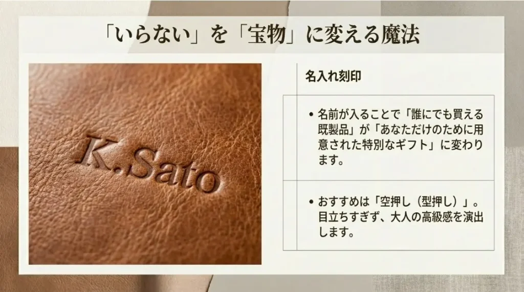 特別感を演出する名入れと本革ブランドの魅力