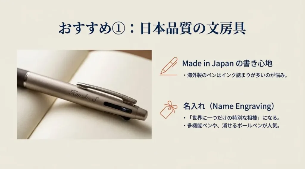 勉強に役立つ名入れペンなど高品質な日本製の文房具