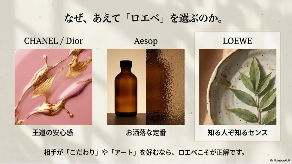 ロエベで5000円のプレゼントを選ぶコツと実際の商品探し