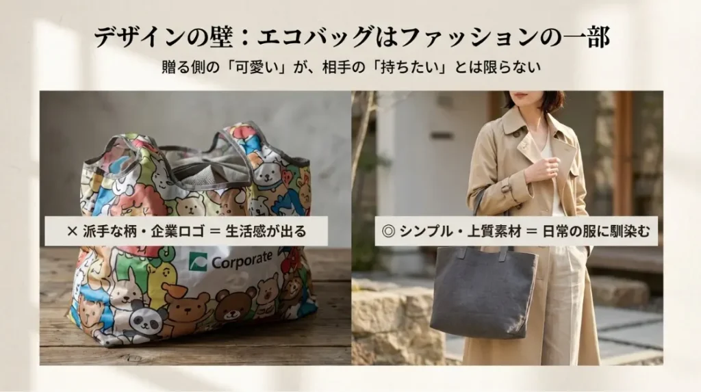 自身の服装に合わないデザインとファッションの不一致